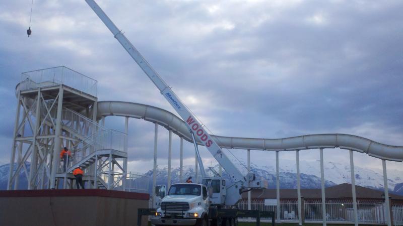 Lehi City takes down Kamikaze slide